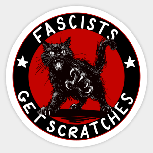 Cats Against Fascists Sticker